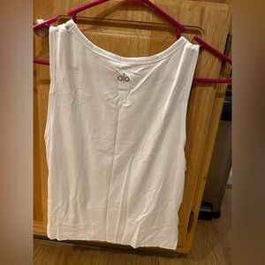 ALO white cropped tank